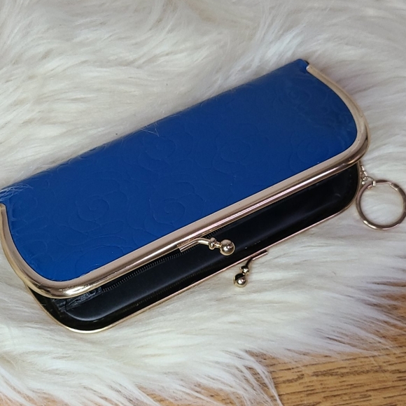 Blue floral wallet clutch - Picture 8 of 8